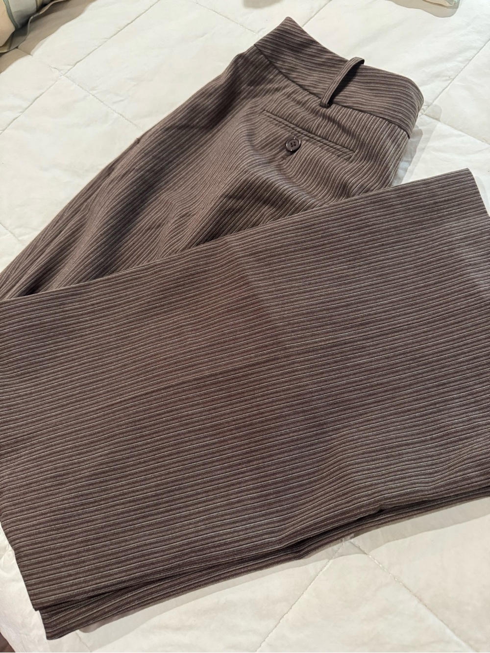 NWOT women’s  Brown vertical stripe  Dress Pants